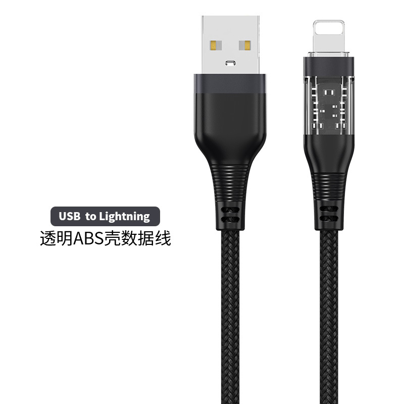 Apple Lightning Transparent Phone Cable &ndash; Explorer Series